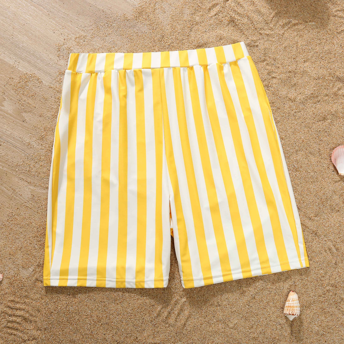 Family Matching Swimwear Striped Print One Piece Family Bathing Suit ...