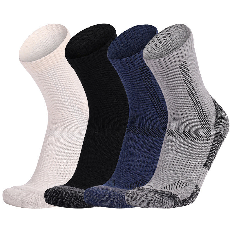 Men's Mid-Calf Wool Socks for Autumn and Winter Snow Activities