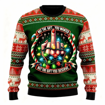 Funny Pattern Design - Festival of Holiday Prints Ugly Sweater