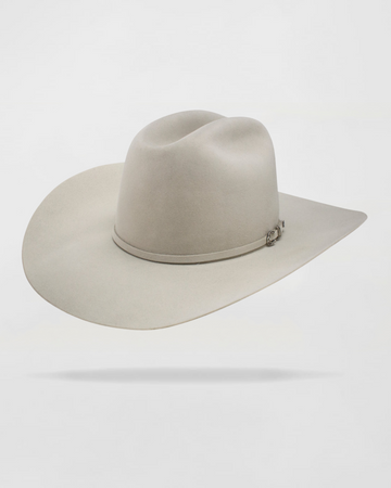 Rustic Rider Felt Cowboy Hat in Silver Belly