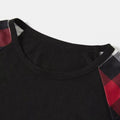 Christmas pajamas, Family Look Pajamas,alphabet prints and cartoon prints, patchwork tops and plaid pants - slickdapper