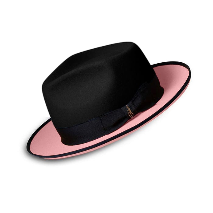 Urban Two Tone Fedora - Black Pink