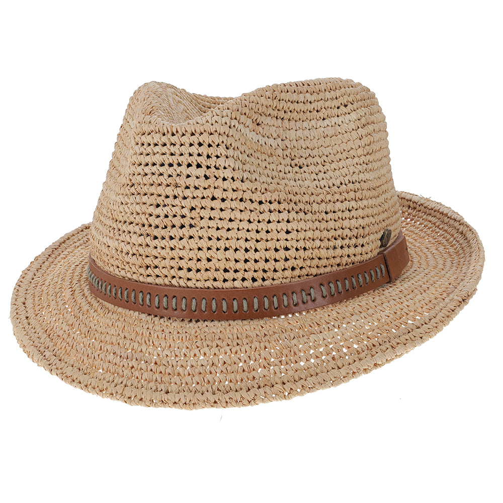 Walrus Hats Crocheted Raffia Straw Fedora Hat