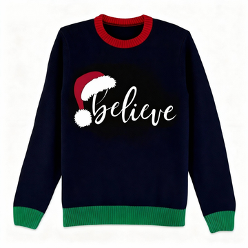 Festive & Fearless: "Before" Pattern Print Christmas Jumper