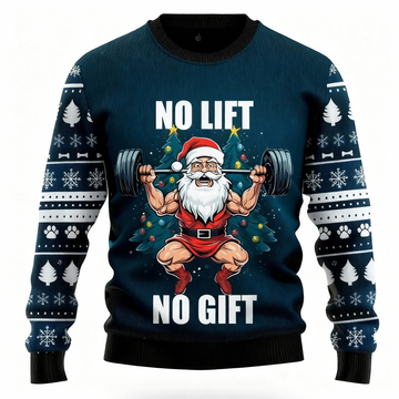 Funny Santa Claus Print - Vintage Christmas Icon Ugly Sweater