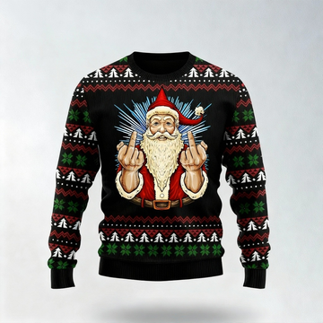 Quirky, Cozy & Festive: The Wacky Santa Print Christmas Jumper
