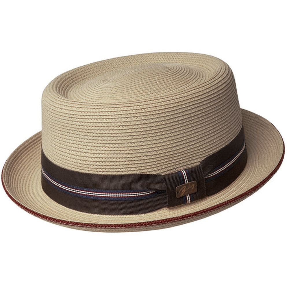 Retro Elegance Hat Straw Pork Pie Hat