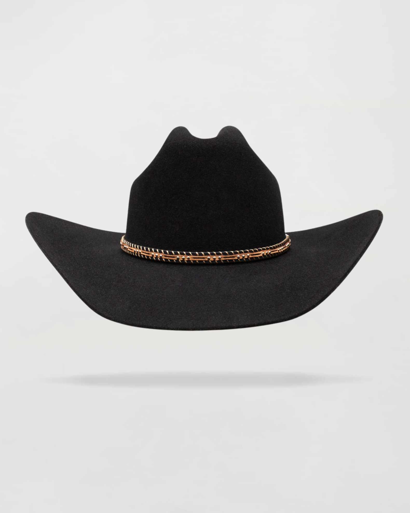 Saddle Star Felt Cowboy Hat in Black