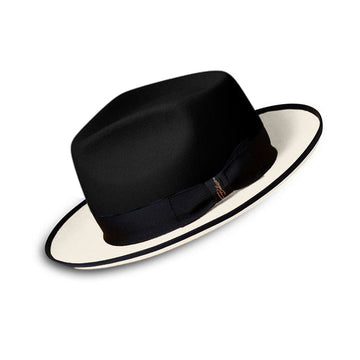 Urban Two Tone Fedora - Black White