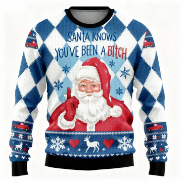 Ugly Christmas Sweater Party [2025] | Colorful Santa Claus Design Edition