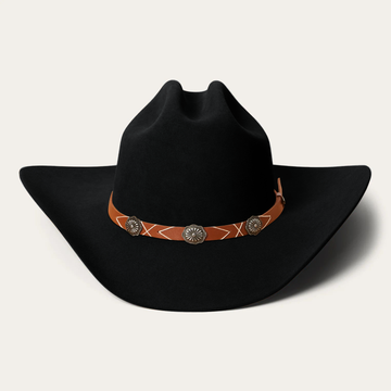 Rustic Felt Cowboy Hat -  Black