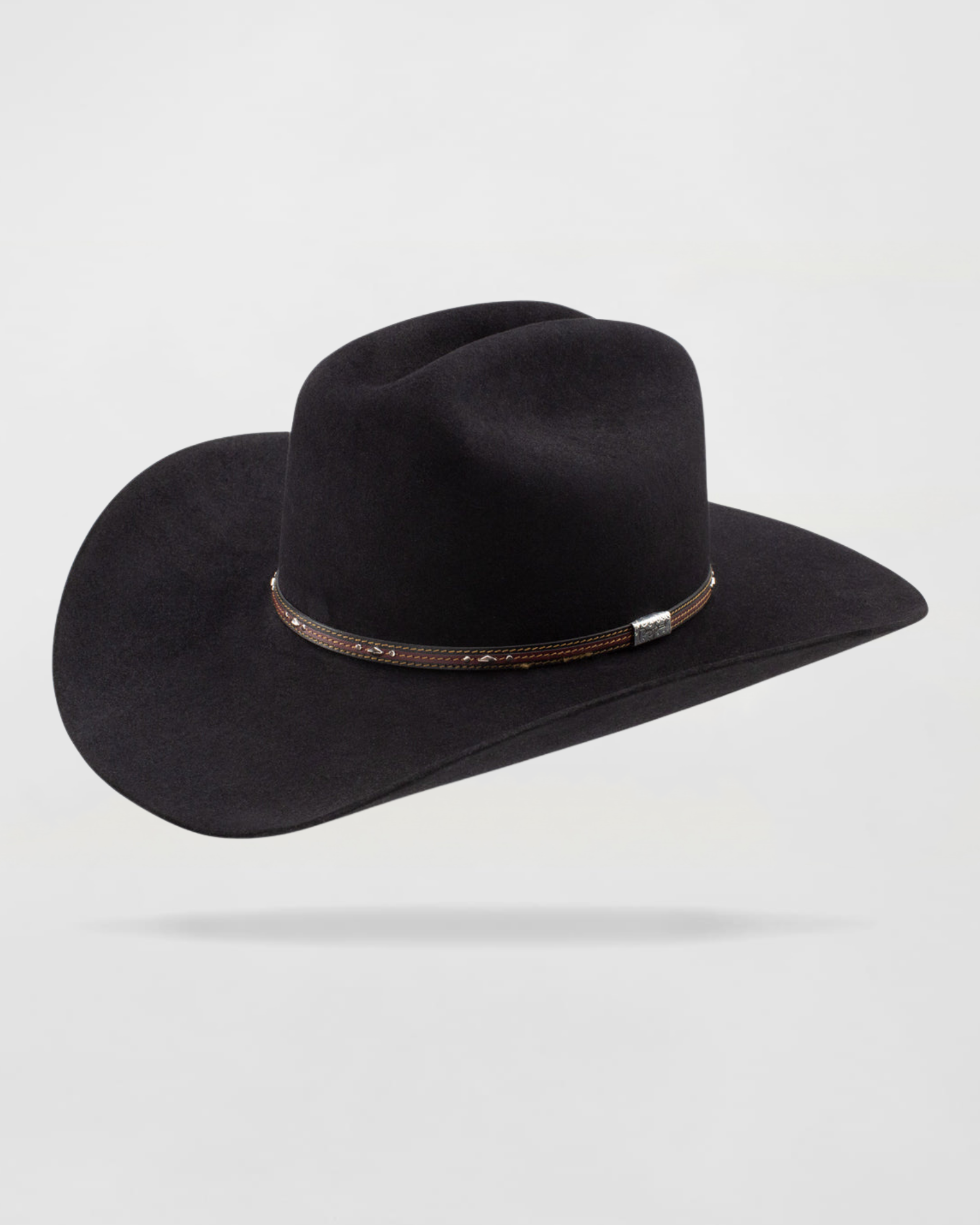 Lone Star Felt Cowboy Hat in Black