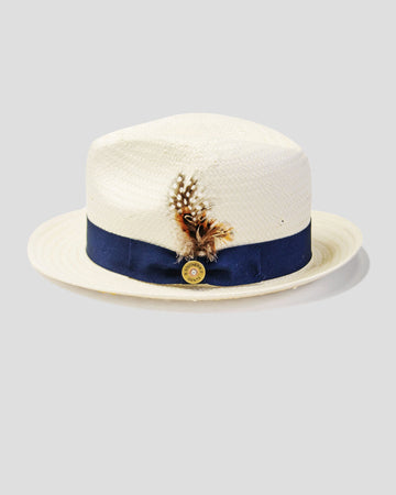 Clearance-Miller Ranch Straw Trilby Fedora