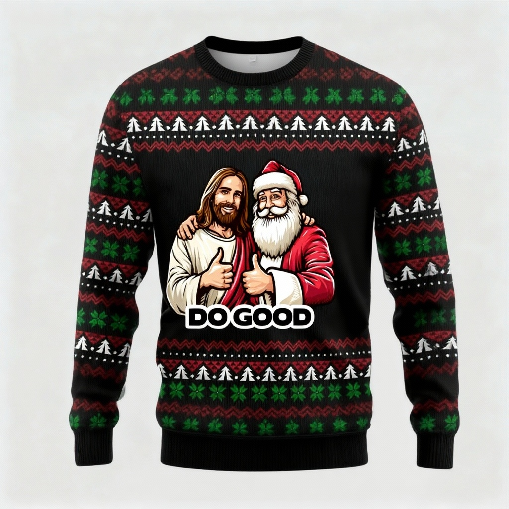 Quirky, Cozy & Festive: The Funny Pattern Print Christmas Jumper