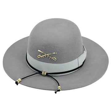 Modern Gray Hat – Minimalist Metal Trim