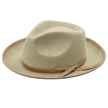 Oatmeal Fedora – Knotted Cord Band