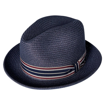 Sophisticate's Signature Hat Braid Toyo Straw Fedora Hat