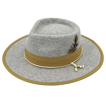 Modern Stone Hat – Refined Cord & Clasp