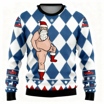 Ugly Christmas Sweater Party [2025] | Wacky Santa Pattern Edition