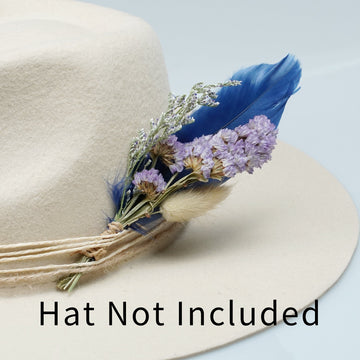 Azure | Dried Flower Hat Band