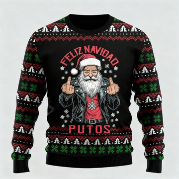 Quirky, Cozy & Festive: The Funny Santa Print Christmas Jumper