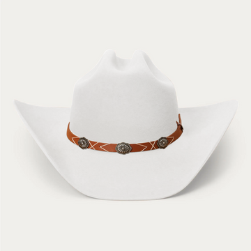 Rustic Felt Cowboy Hat -  White