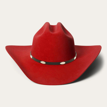 Sun Barrier Felt Cowboy Hat - Red