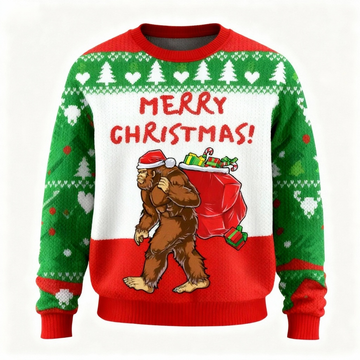 Animal Pattern Print Unisex Ugly Sweater - Funny Holiday Party Pullover