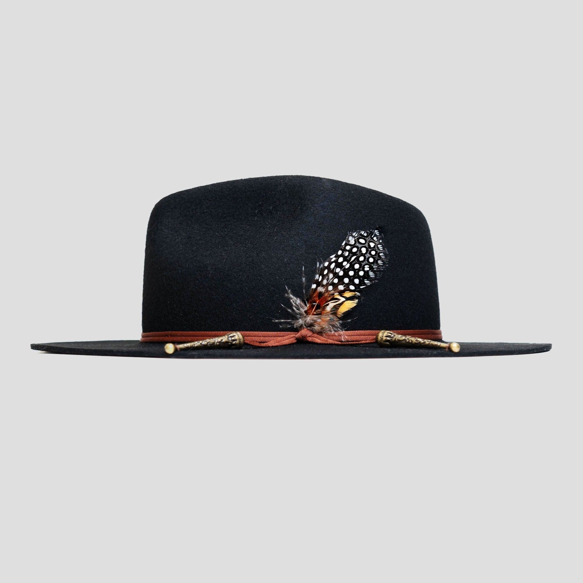 Classic Men's Felt Fedora Hat - Black