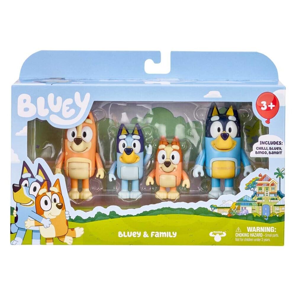 Bluey Figure 4 Pack - Family Pack