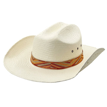 Modern Straw Hat – Ventilated Crown, Warm Weave Trim