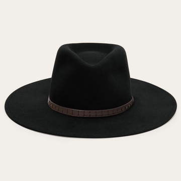 Modern Flat Brim Felt Fedora