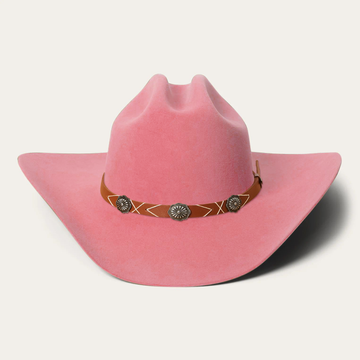 Rustic Felt Cowboy Hat -  Dusty Pink