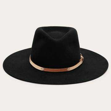 Retro Flat Brim Fedora Wool Felt