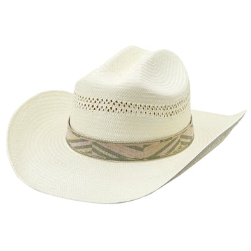 Summer Straw Hat – Soft Off-White with Delicate Detailing