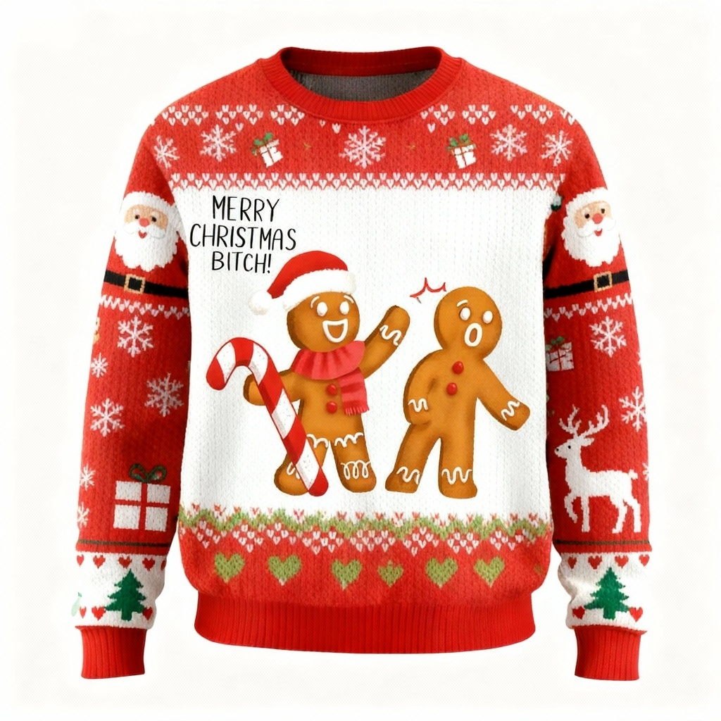 Christmas Pattern Ugly Sweater - Unisex Christmas Party Essential