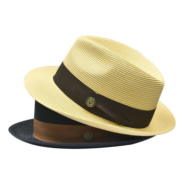 Francesco Natural Straw Fedora Hat