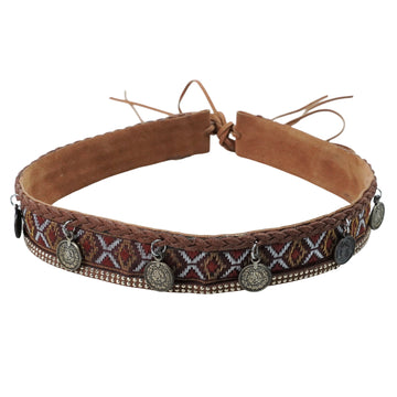 BRAIDED VINTAGE METAL HAT BAND