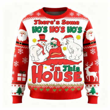 Funny Santa&Snowman Pattern Ugly Sweater - Unisex Christmas Party Essential