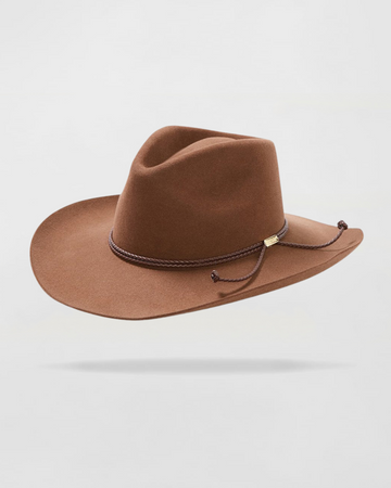 Felt Cowboy Hat in Acorn