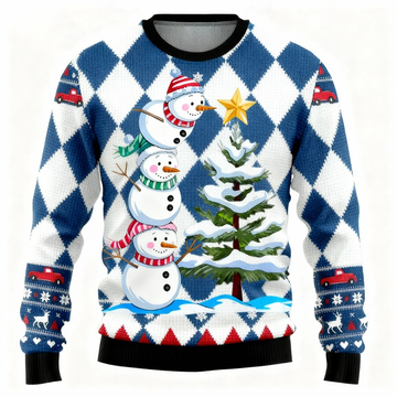 Ugly Christmas Sweater Party [2025] | Cute Snowman Edition