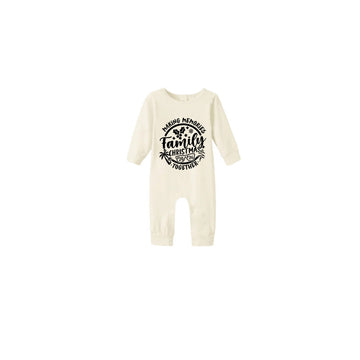 Beige Christmas Pattern Print Christmas Pajamas Set With Family Christmas 2026 Making Memories Together Print