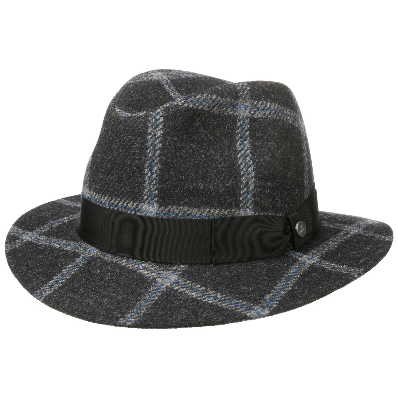 Sophisticate's Signature - Big Check Traveller Fedora Hat