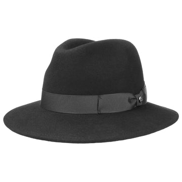 Old-World Wool Felt Fedora Hat