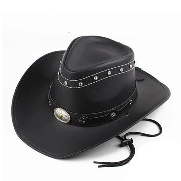 Classic Leather Western Cowboy Hat