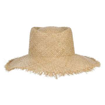 Women's Raffia Straw Sun Visor Hat Wide Brim Panama Style