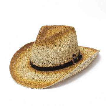 Classic Unisex Cowboy Straw Sun Hat Breathable and Stylish