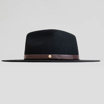 Dapper Men's Felt Fedora Hat – Black