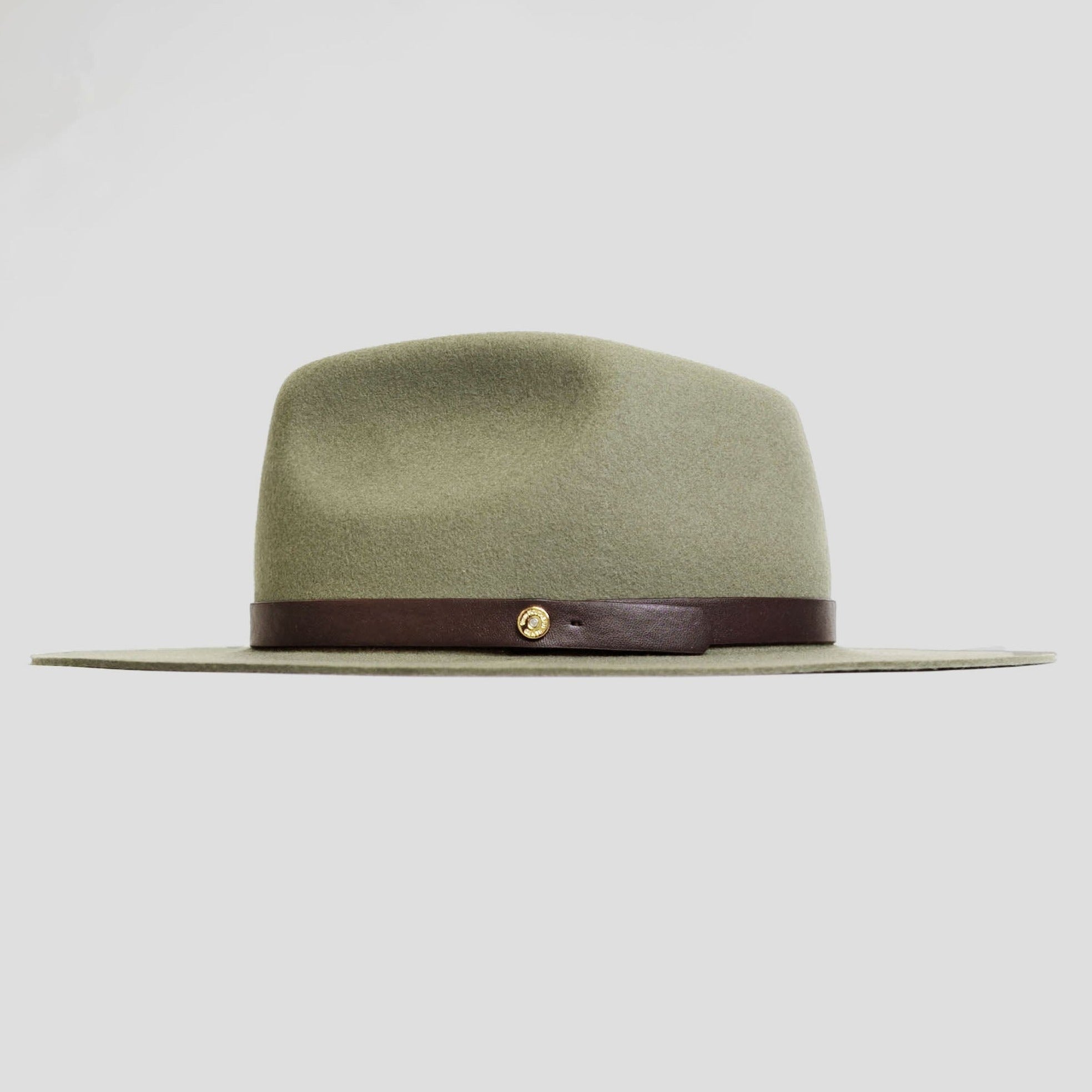 Dapper Men's Felt Fedora Hat– Olive Green