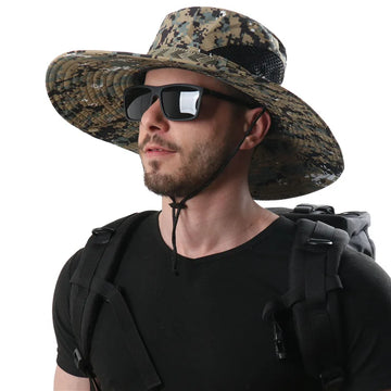 Men and Women Camouflage Large Brim Sunshade Hat